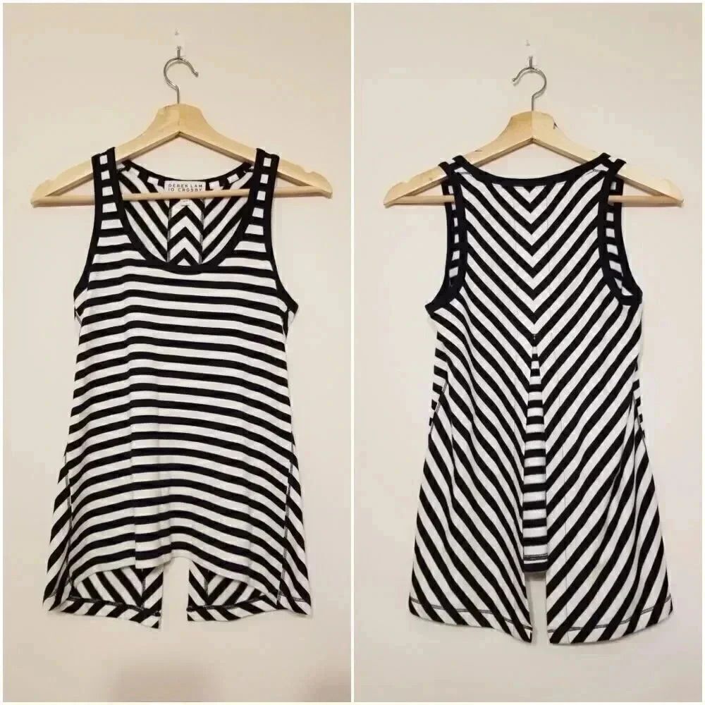 NWOT DEREK LAM IO CROSBY Striped Tank Top XS